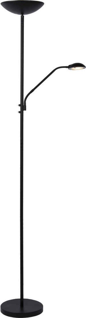 Zenith leeslamp Ã¸ 25,4 cm led dimb. 3000k - zwart Lucide Vloerlamp 19791/24/30