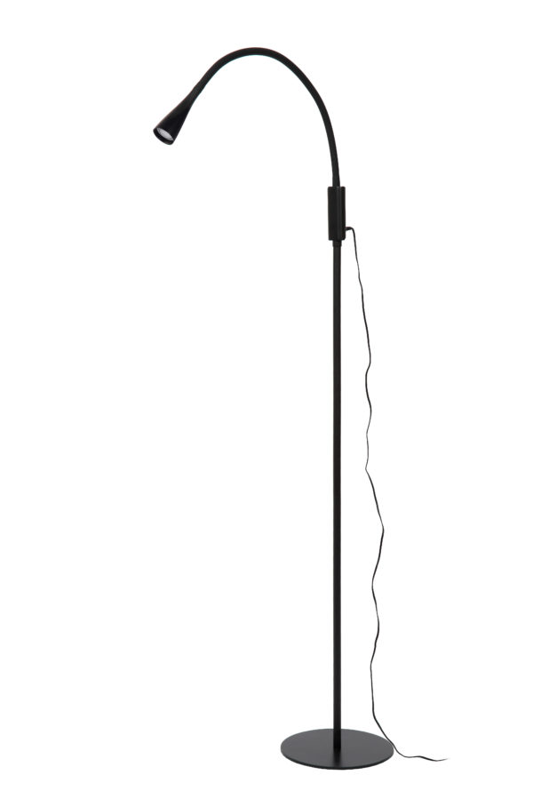 Zozy leeslamp led dimb. 1x4w 3000k 3 stepdim - zwart Lucide Vloerlamp 18756/03/30