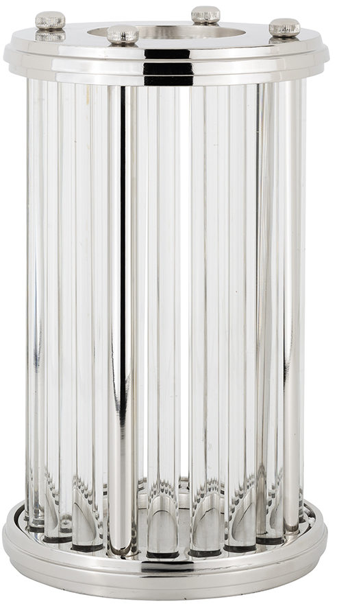 Richmond Interiors Windlicht Emeray zilver medium (Silver) Silver Woonaccessoire