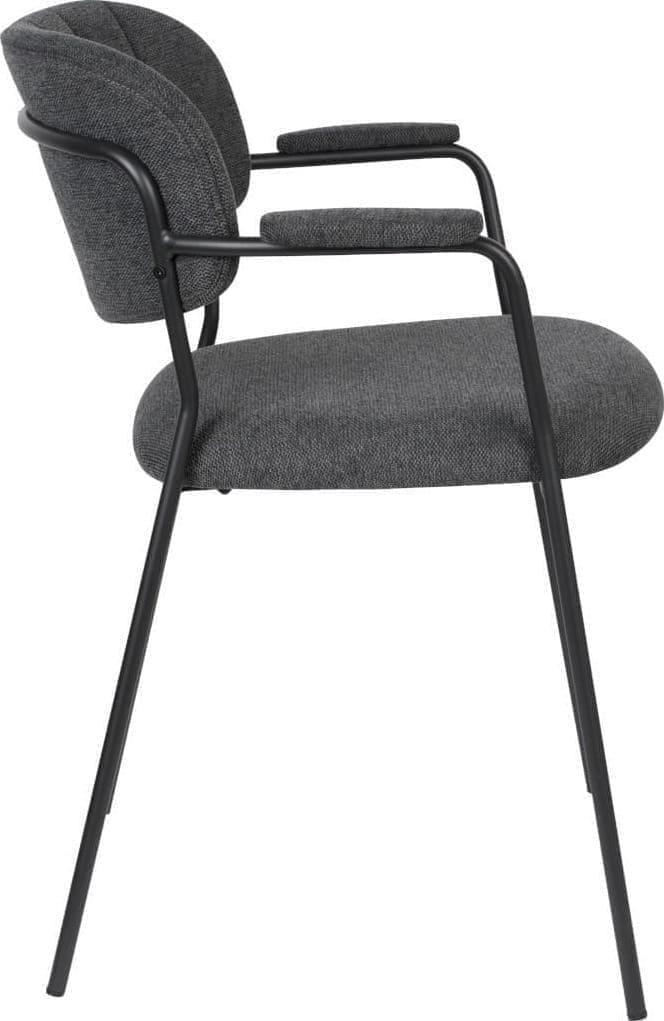 Armstoel Jolien Black/Dark Grey Zuiver Armstoel ZVR1200218