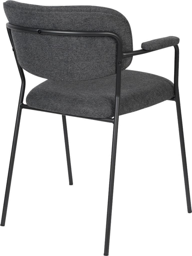 Armstoel Jolien Black/Dark Grey Zuiver Armstoel ZVR1200218