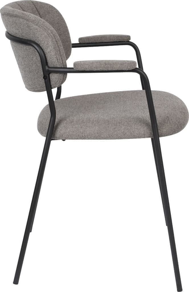 Armstoel Jolien Black/Grey Zuiver Armstoel ZVR1200219