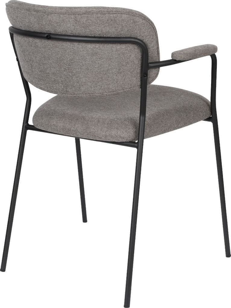 Armstoel Jolien Black/Grey Zuiver Armstoel ZVR1200219
