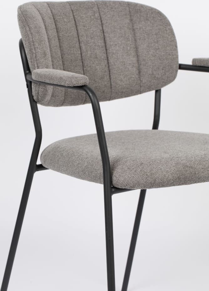 Armstoel Jolien Black/Grey Zuiver Armstoel ZVR1200219
