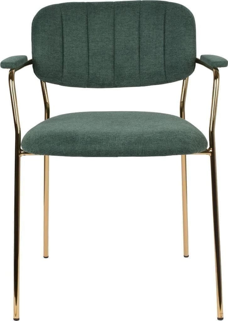 Armstoel Jolien Gold/Dark Green Zuiver Armstoel ZVR1200221