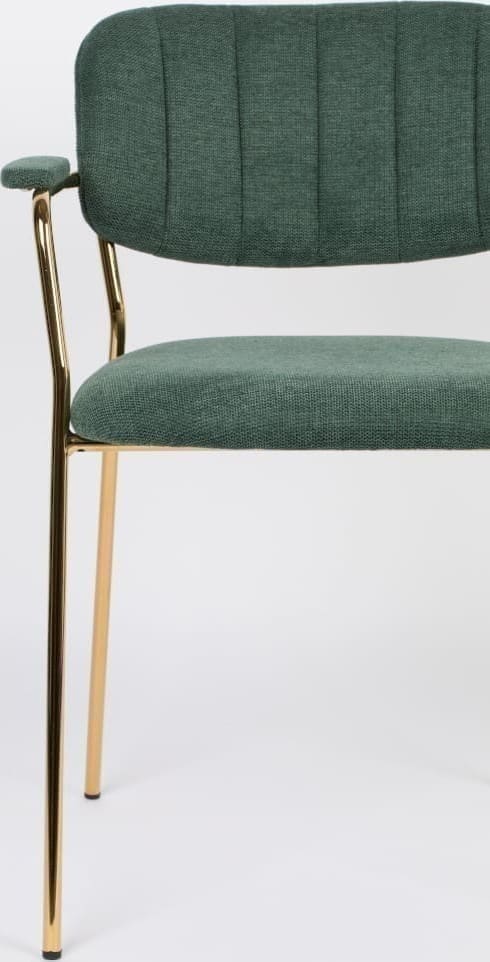 Armstoel Jolien Gold/Dark Green Zuiver Armstoel ZVR1200221