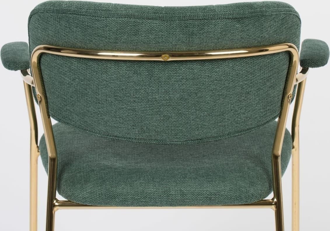 Armstoel Jolien Gold/Dark Green Zuiver Armstoel ZVR1200221