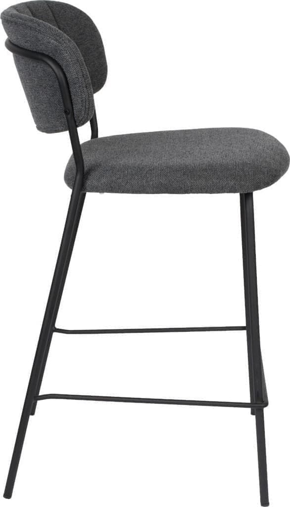 Barstoel Jolien Black/Dark Grey Zuiver Barstoel ZVR1500089