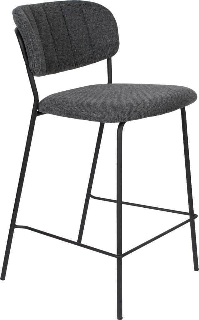 Barstoel Jolien Black/Dark Grey Zuiver Barstoel ZVR1500089