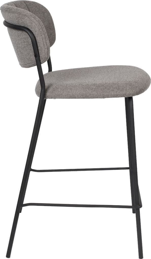 Barstoel Jolien Black/Grey Zuiver Barstoel ZVR1500090