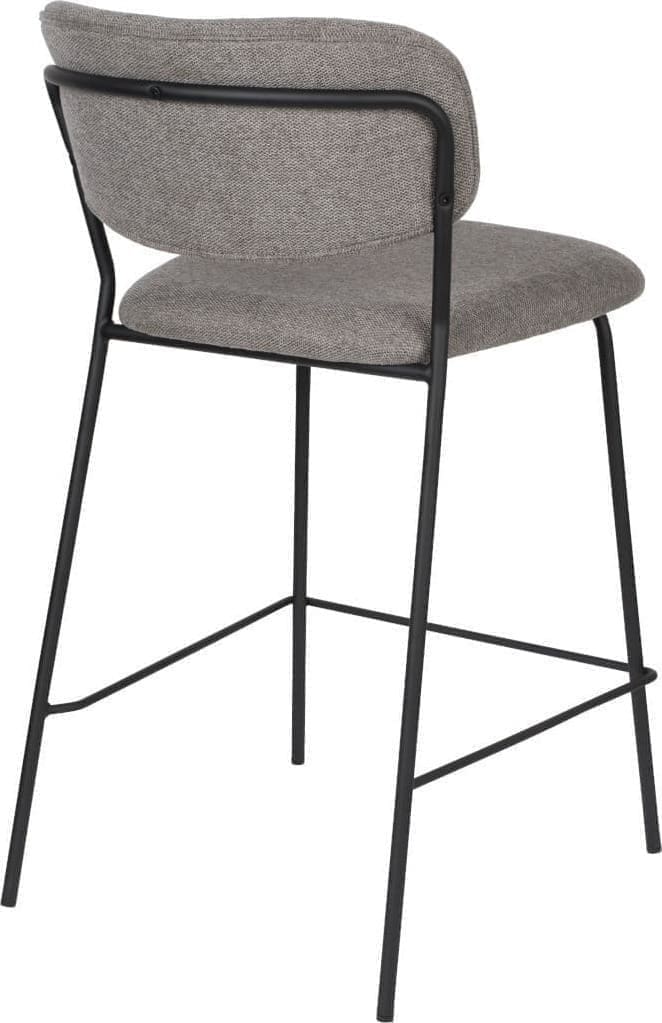 Barstoel Jolien Black/Grey Zuiver Barstoel ZVR1500090