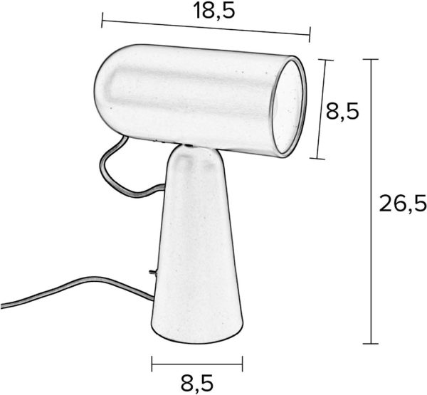 Bureaulamp Vesper Dark Grey Zuiver Bureaulamp ZVR5200079