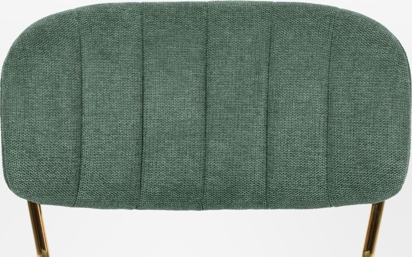 Eetkamerstoel Jolien Gold/Dark Green Zuiver Eetkamerstoel ZVR1100435