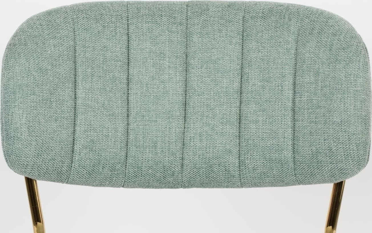 Eetkamerstoel Jolien Gold/Light Green Zuiver Eetkamerstoel ZVR1100436
