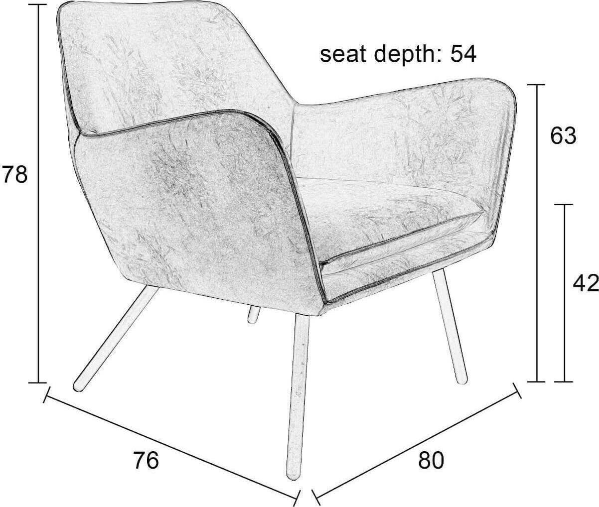 Fauteuil Bon Brown Zuiver Eetkamerstoel ZVR3100040