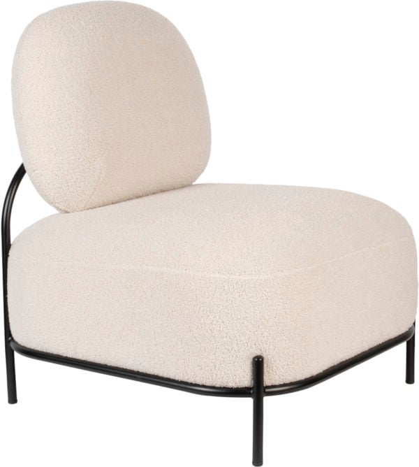Fauteuil Polly Teddy Ivory Zuiver Eetkamerstoel ZVR3100167