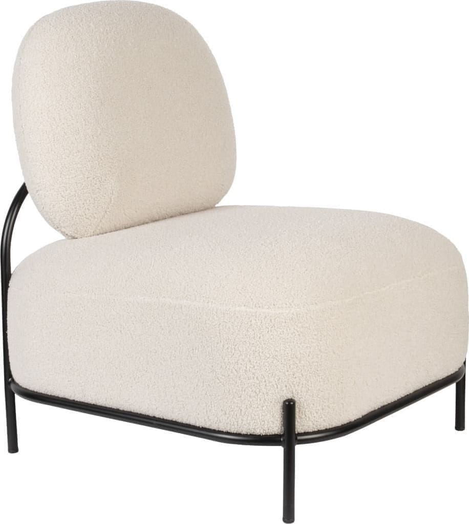 Fauteuil Polly Teddy Ivory Zuiver Eetkamerstoel ZVR3100167