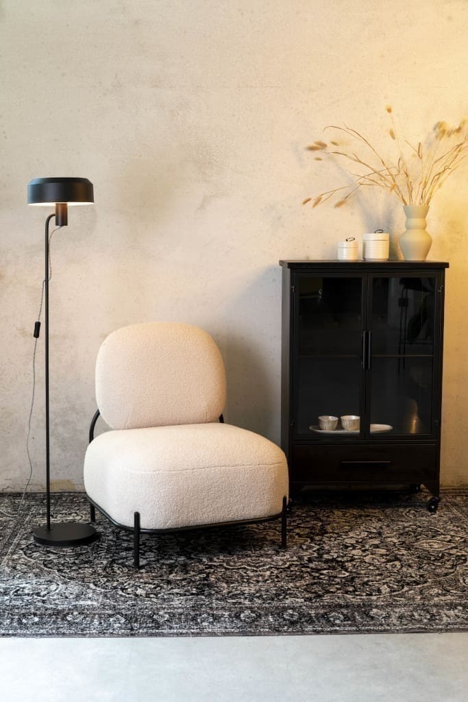 Fauteuil Polly Teddy Ivory Zuiver Eetkamerstoel ZVR3100167