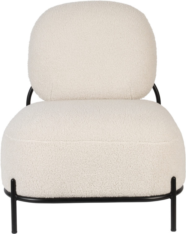 Fauteuil Polly Teddy Ivory Zuiver Eetkamerstoel ZVR3100167