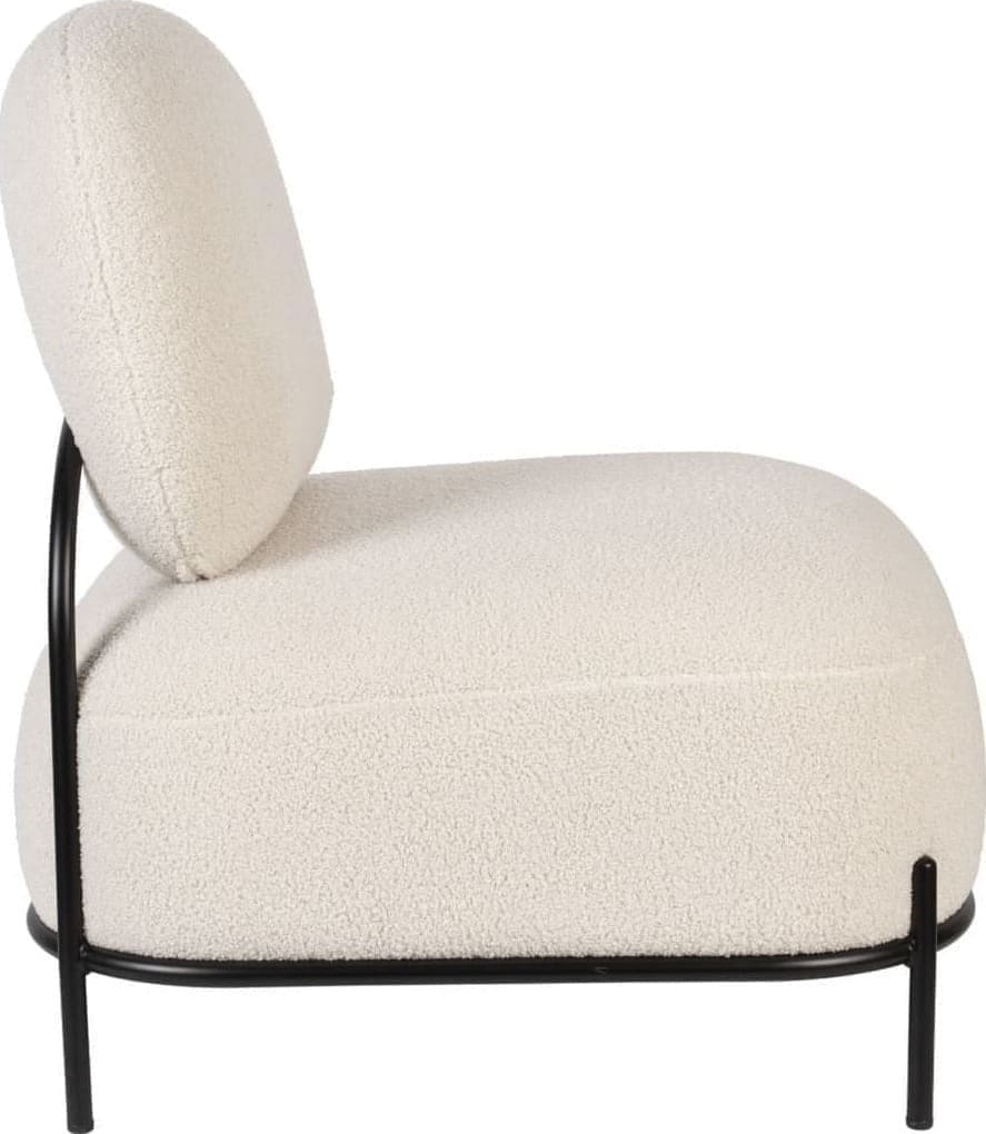 Fauteuil Polly Teddy Ivory Zuiver Eetkamerstoel ZVR3100167