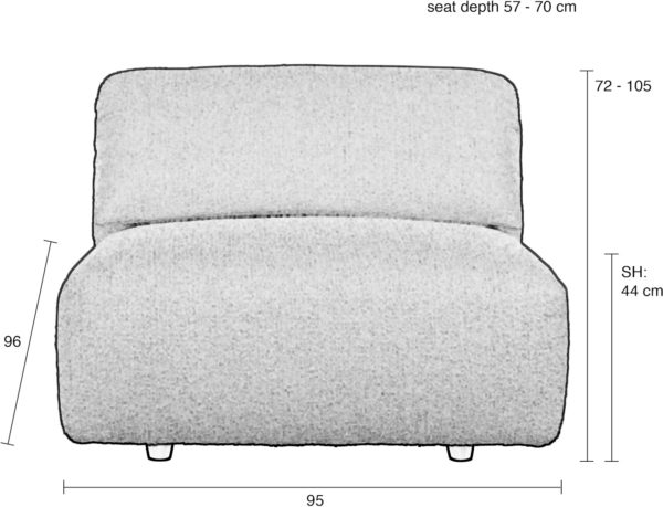 Love Seat Wings Natural Zuiver Loveseat ZVR3100154
