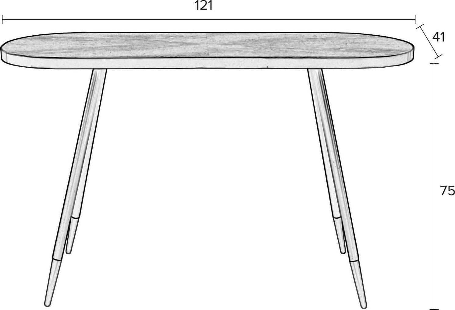 Wandtafel Denise Zuiver Wandtafel ZVR2600008