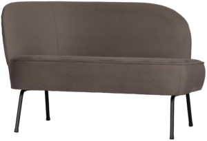 BePureHome Vogue Lounge Fauteuil Links Fluweel Nougat Taupe|Bruin Bank