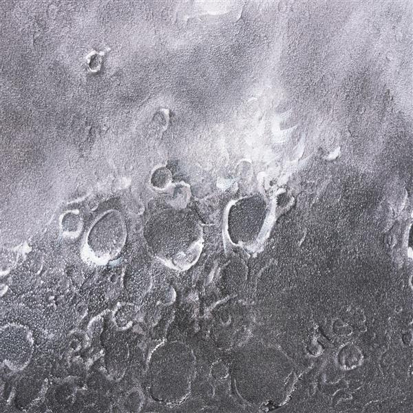 COCO maison Moon print 180x130cm Zwart Schilderij
