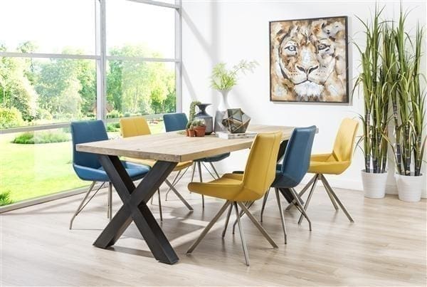 Henders & Hazel Metalox eetkamertafel rond 150 cm Bruin|Naturel Eettafel