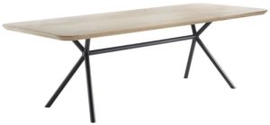 INHOUSE Eettafel Pantila rechthoek hout 240x98cm Bruin|Naturel Eettafel