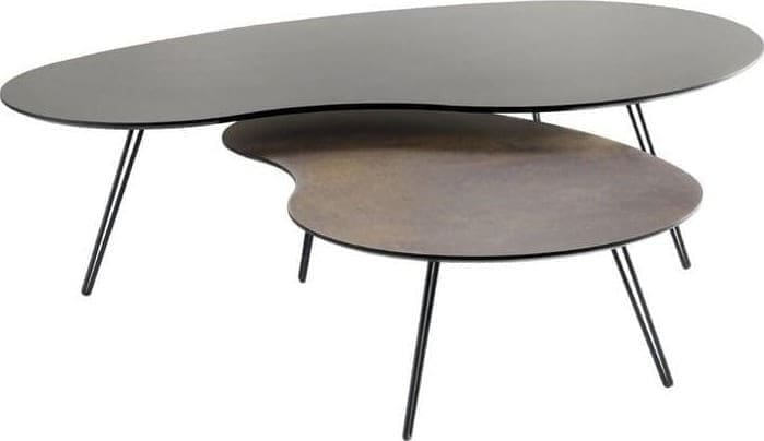 INHOUSE Salontafelset Yania antraciet + bruin Bruin Salontafel