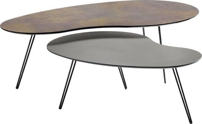 INHOUSE Salontafelset Yania bruin + antraciet Bruin Salontafel