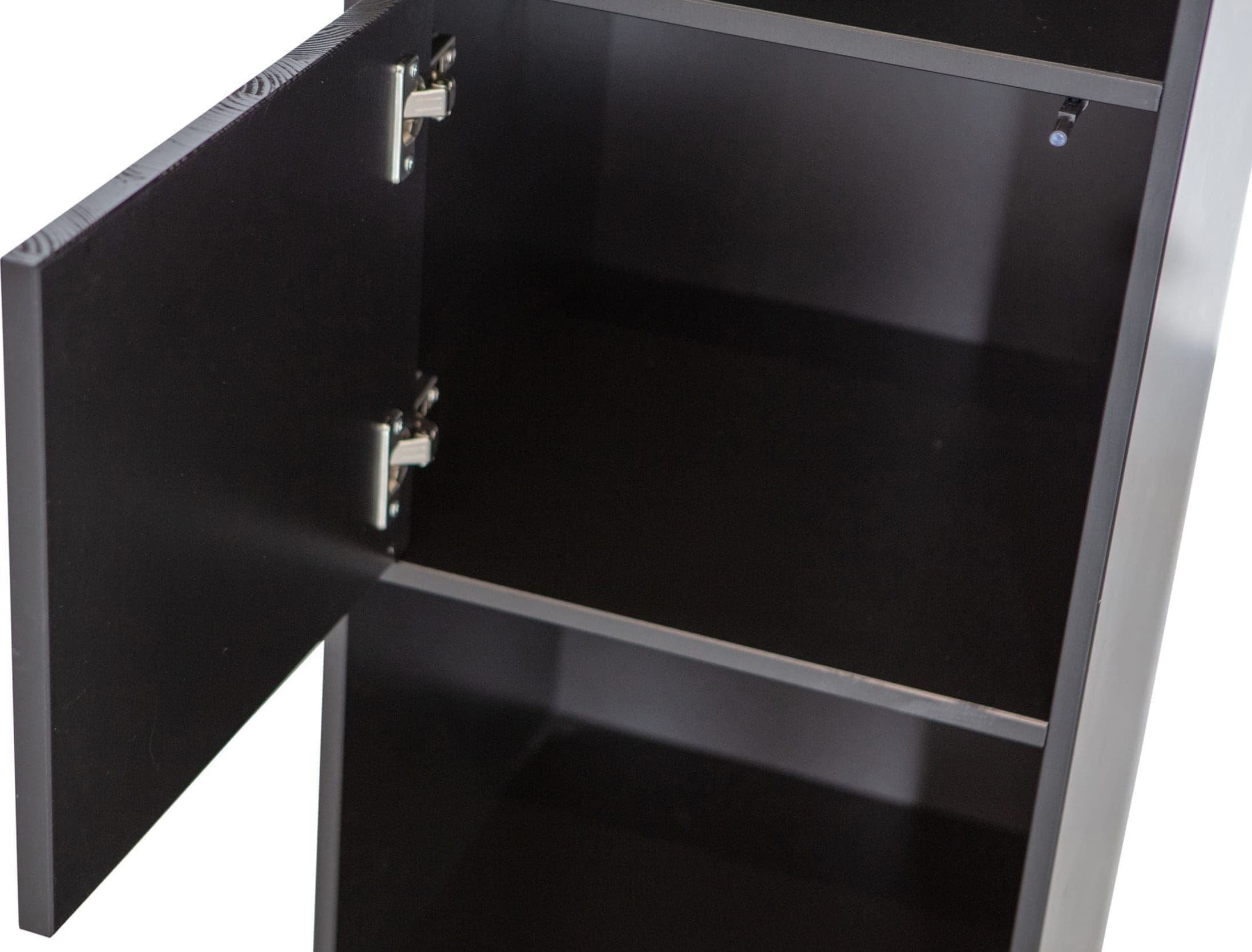 WOOOD Exclusive Finca Open Vakkenkast 40cm Zwart Zwart Kast