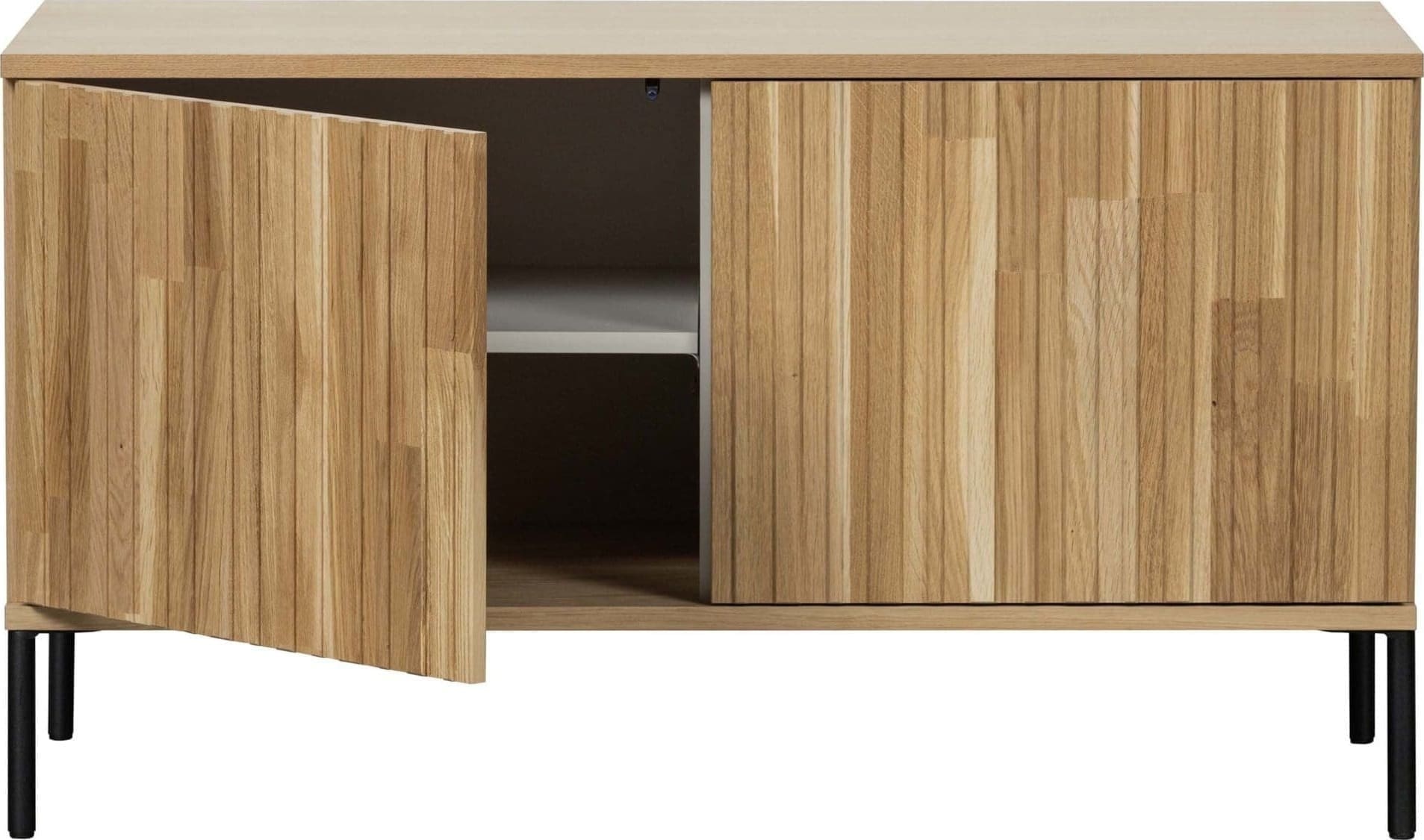 WOOOD Exclusive New Gravure Tv Meubel 100cm Eiken Blanke Lak Naturel Kast