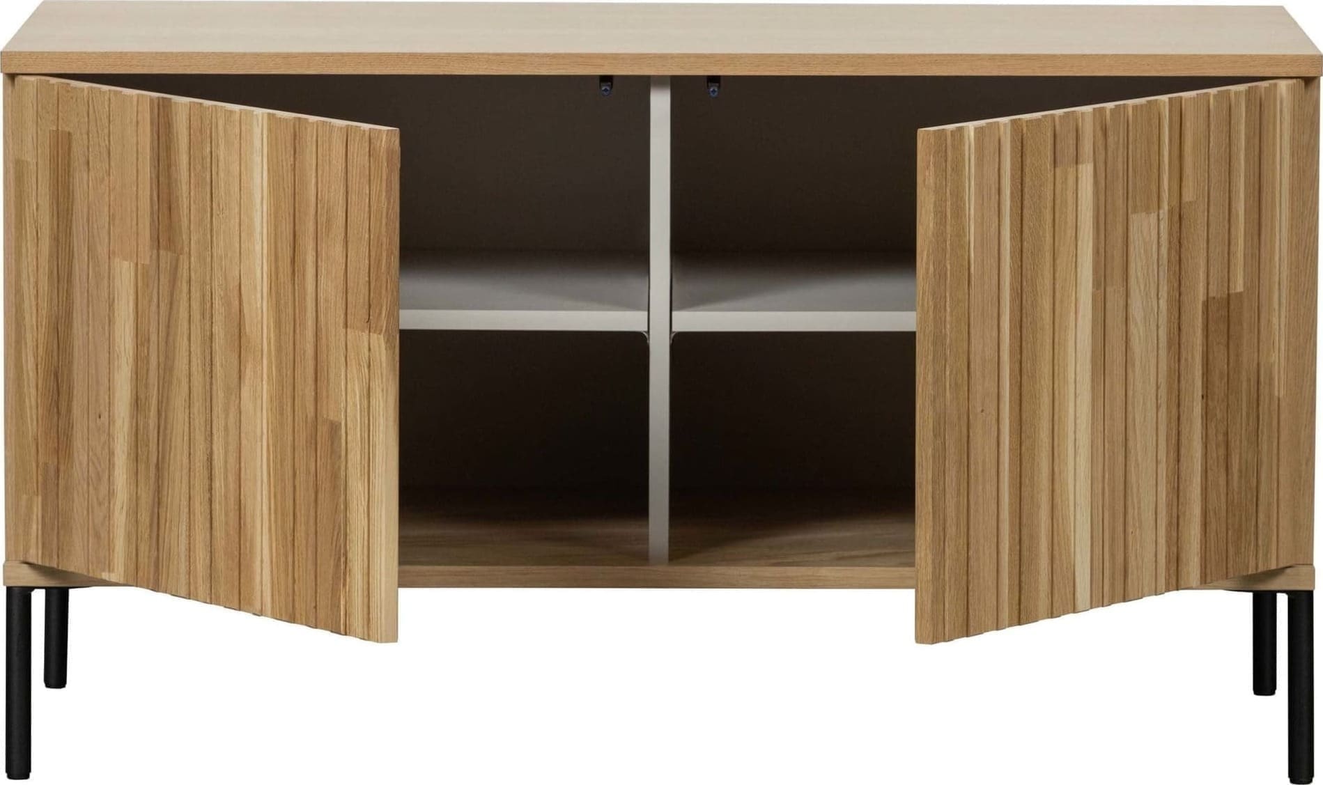 WOOOD Exclusive New Gravure Tv Meubel 100cm Eiken Blanke Lak Naturel Kast