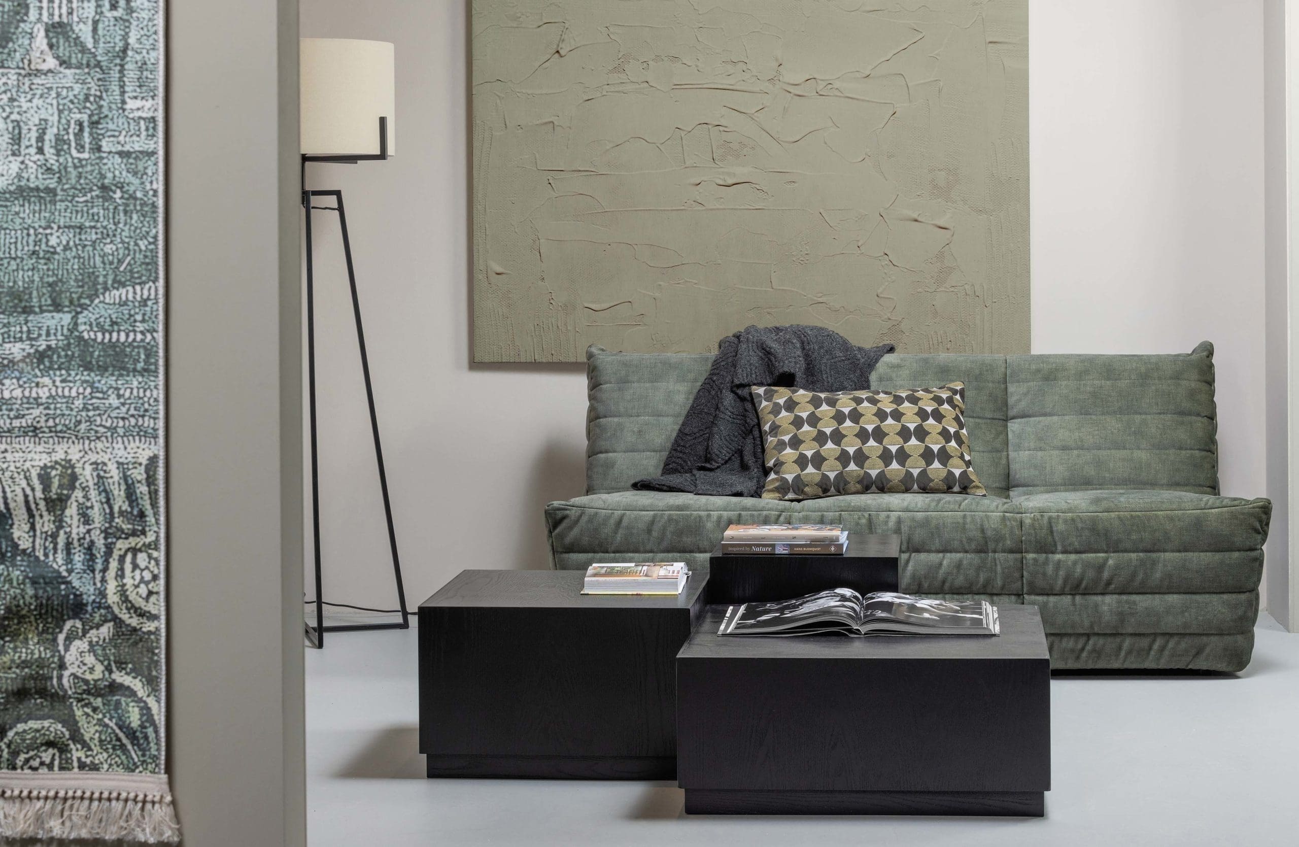 WOOOD Exclusive Set/3 - Pim Bijzettafels Hout Zwart Zwart Eettafel
