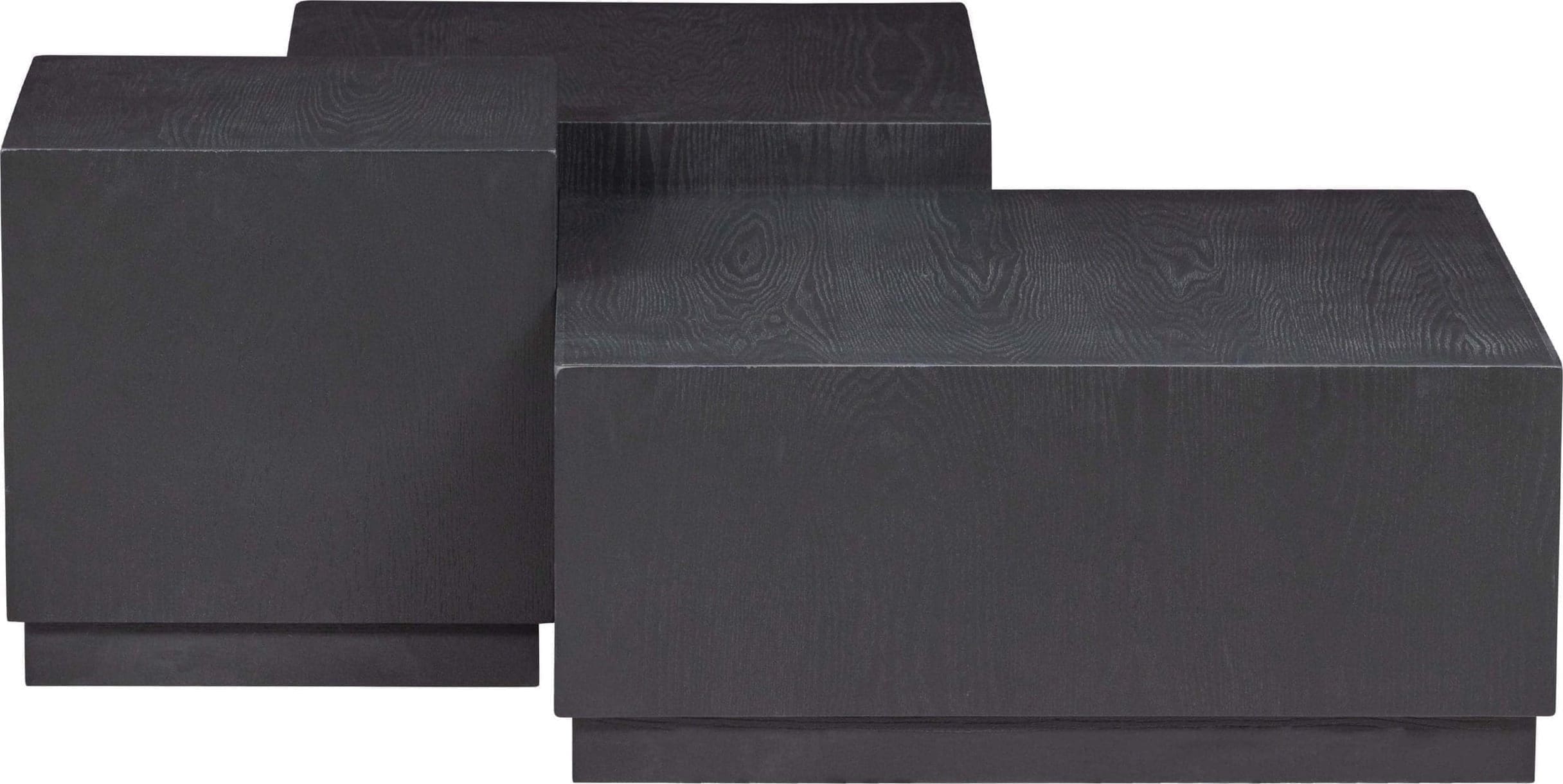 WOOOD Exclusive Set/3 - Pim Bijzettafels Hout Zwart Zwart Eettafel