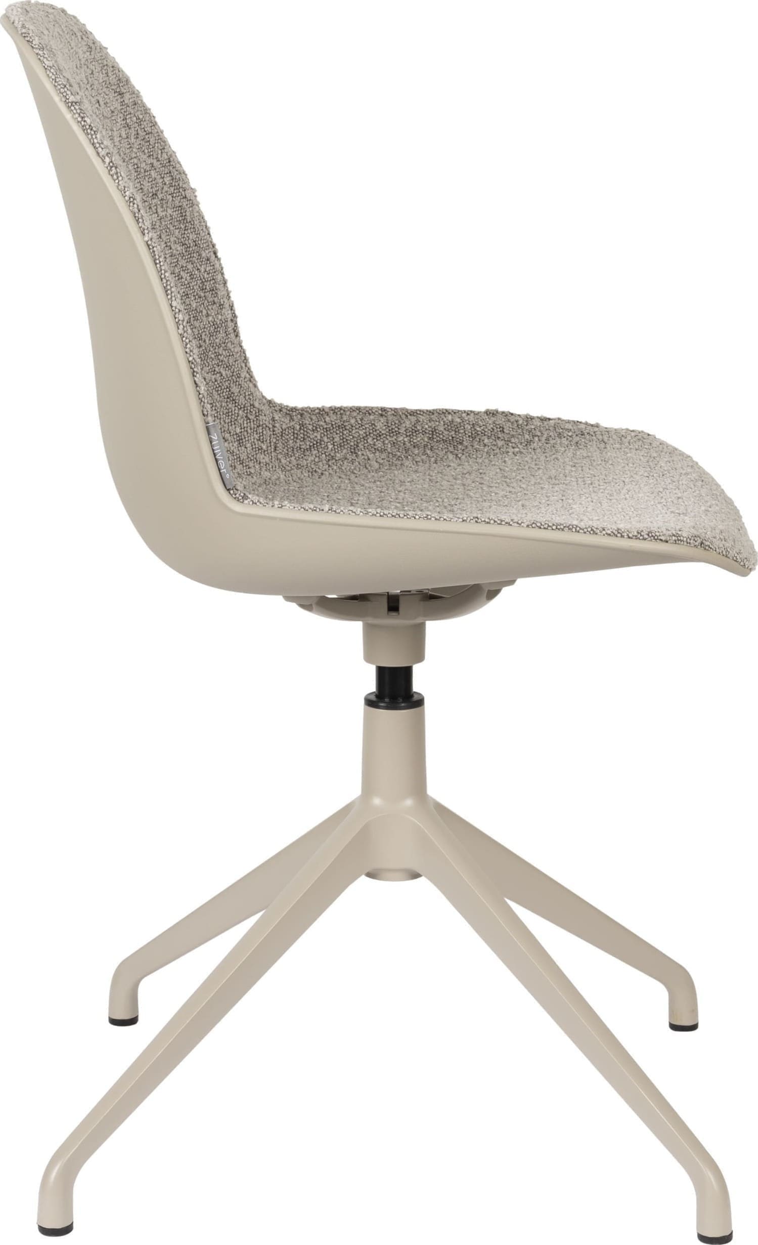 Eetkamerstoel Albert Kuip Swivel Taupe Zuiver ZVR1100502
