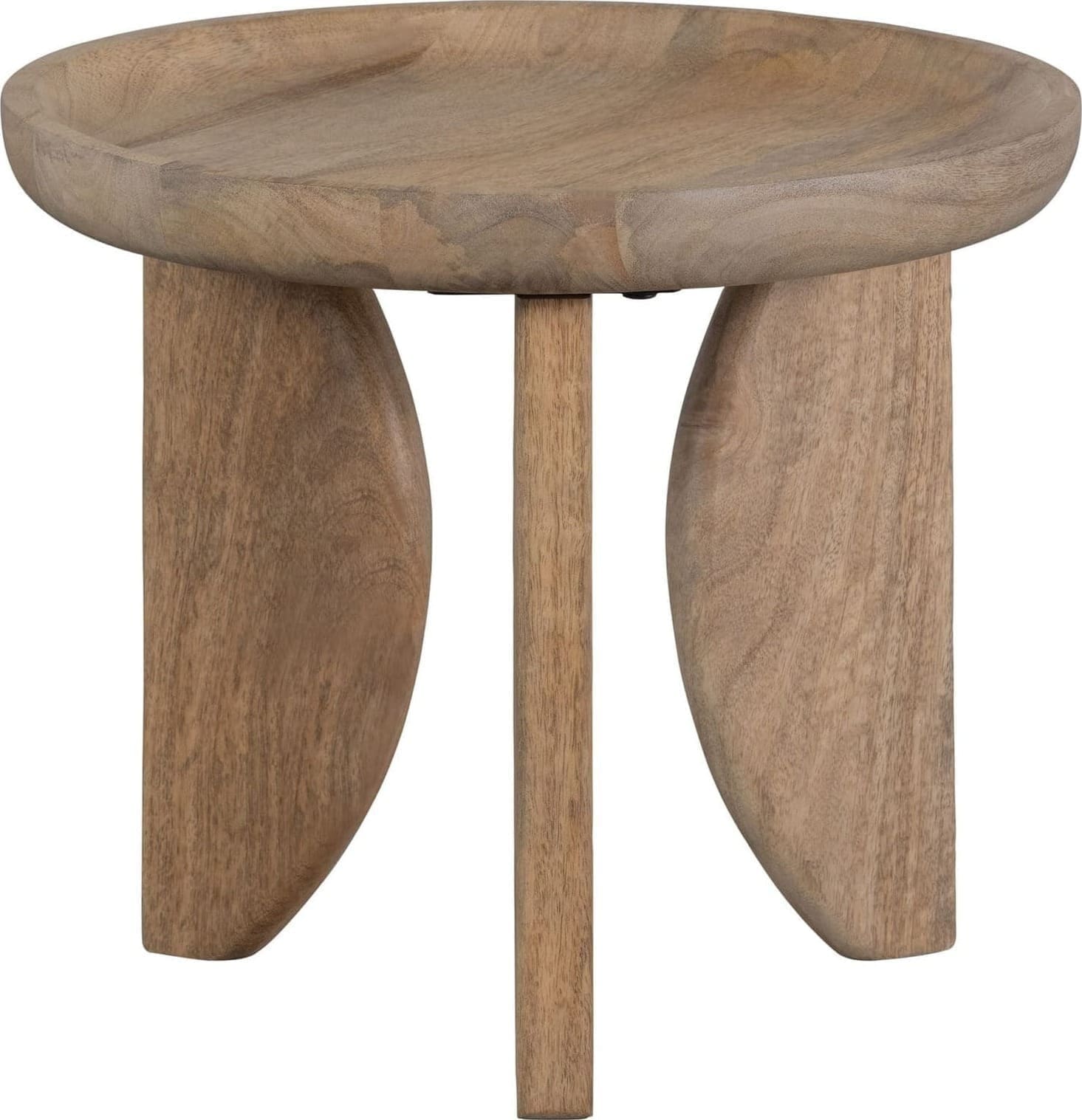vtwonen Set/2 - High Heels Bijzettafels Mango Hout Naturel Naturel Eettafel