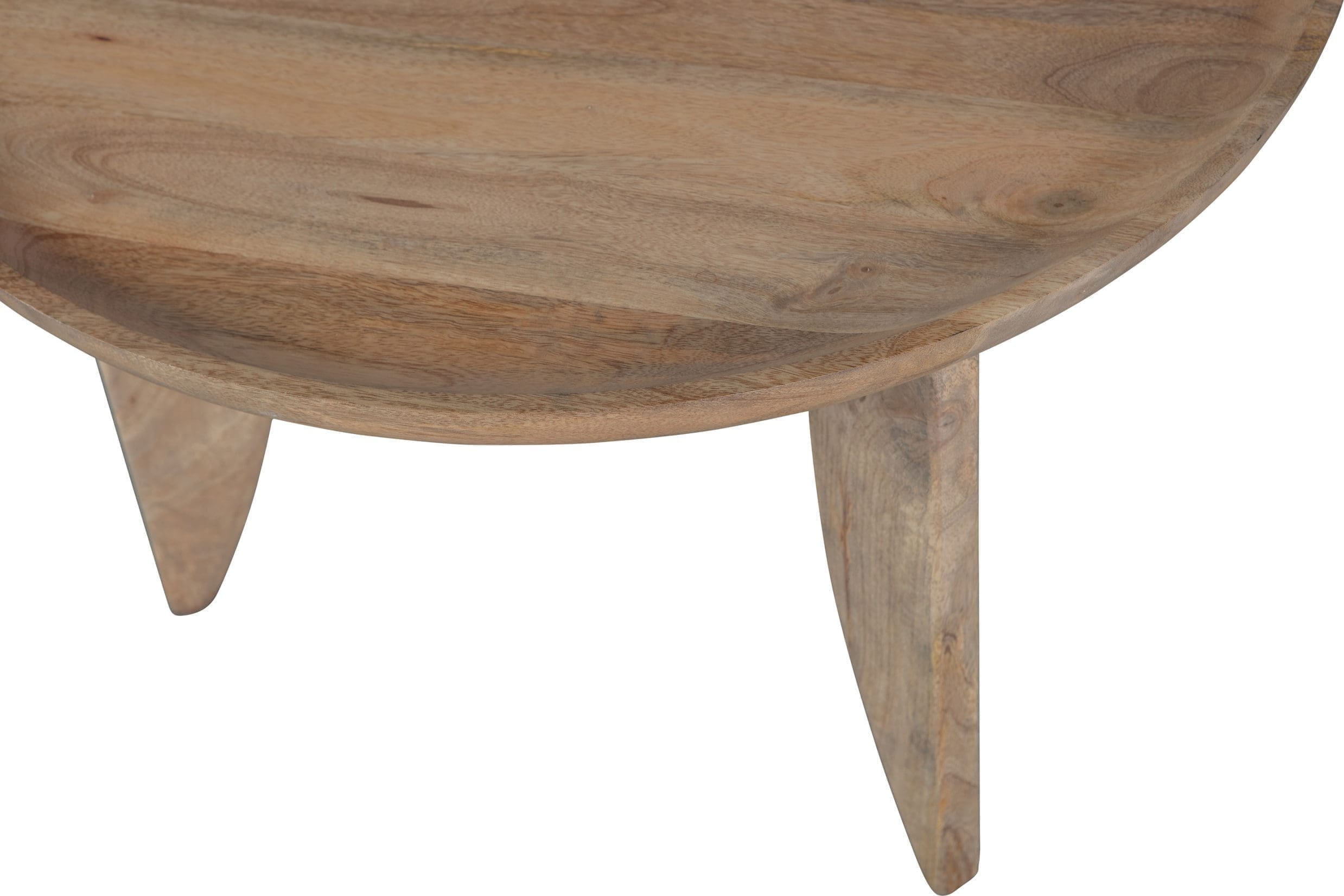 vtwonen Set/2 - High Heels Bijzettafels Mango Hout Naturel Naturel Eettafel