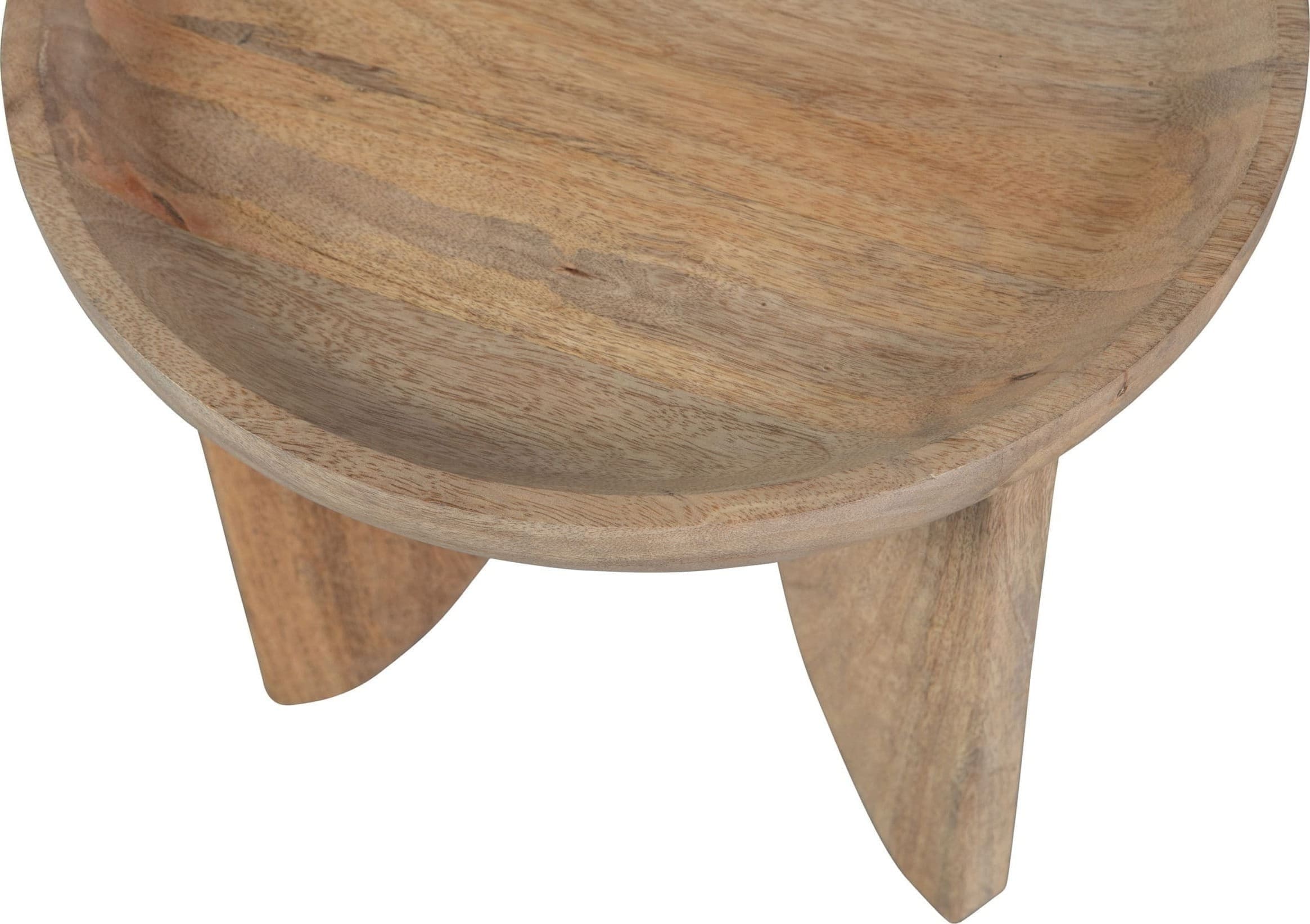 vtwonen Set/2 - High Heels Bijzettafels Mango Hout Naturel Naturel Eettafel