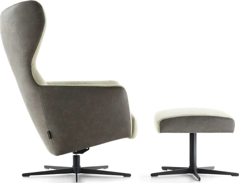 CASTLETON Draaifauteuil medium regain 193 eucalyptus Baenks.