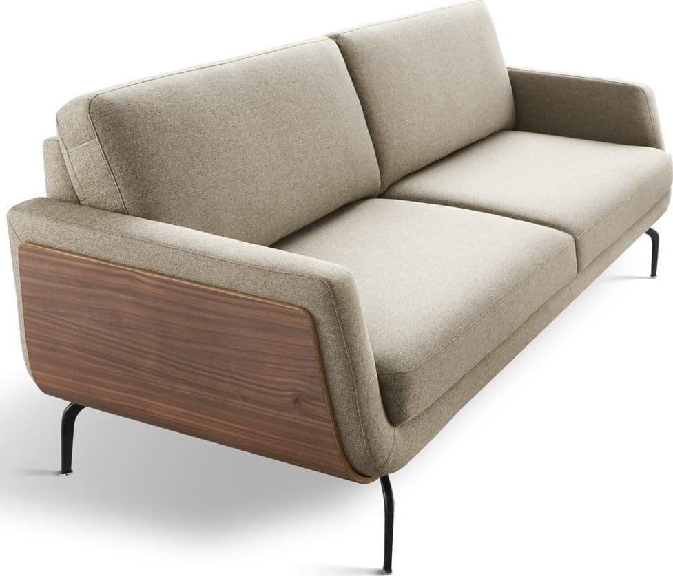Nolita 3-zitsbank, scandinavisch design afgewerkt met fraaie houten korpus - Fashionable furniture van Baenks