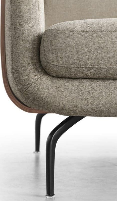 Nolita bank, moderne retro designbank in leder uit de Baenks banken collectie