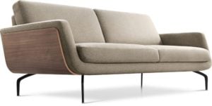 Nolita 3-zitsbank, scandinavisch design afgewerkt met fraaie houten korpus - Fashionable furniture van Baenks
