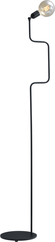 SOUTHPORT Vloerlamp Octo 1lts black/bl.chroom h170cm,uplight,bl.chrome hulzen,1x E27