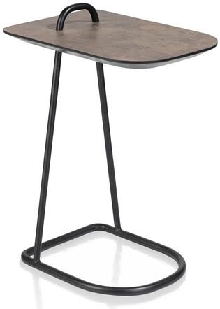 Henders & Hazel Maze laptop-tafel 45 x 30 cm - hoogte 60,5 cm - roest Bruin|Oranje Bijzettafel