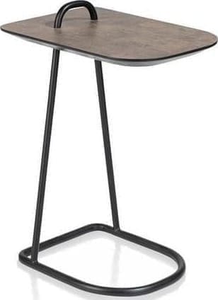 Henders & Hazel Maze laptop-tafel 45 x 30 cm - hoogte 60,5 cm - roest Bruin|Oranje Bijzettafel