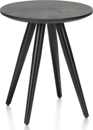 Henders & Hazel Maze salontafel rond 40 cm - hoogte 46 cm - antraciet Antraciet Bijzettafel
