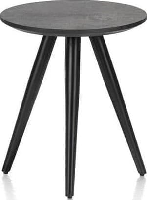 Henders & Hazel Maze salontafel rond 40 cm - hoogte 46 cm - antraciet Antraciet Bijzettafel